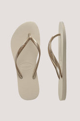 Slim Metallic Beige